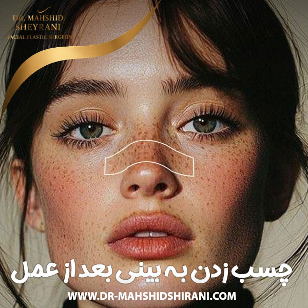 چسب زدن به بینی بعد از عمل + دکتر مهشید شیرانی